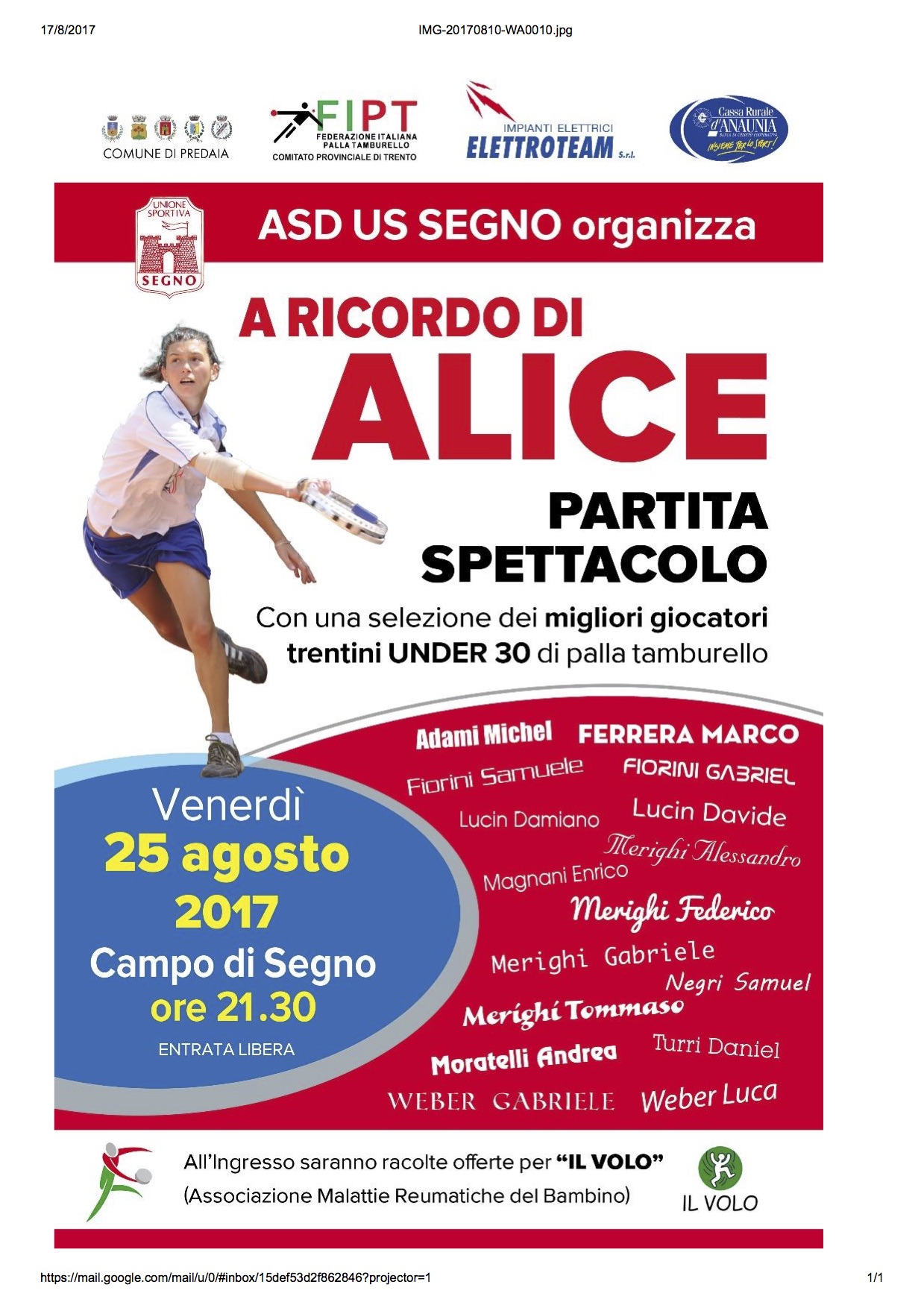 A Ricordo di Alice