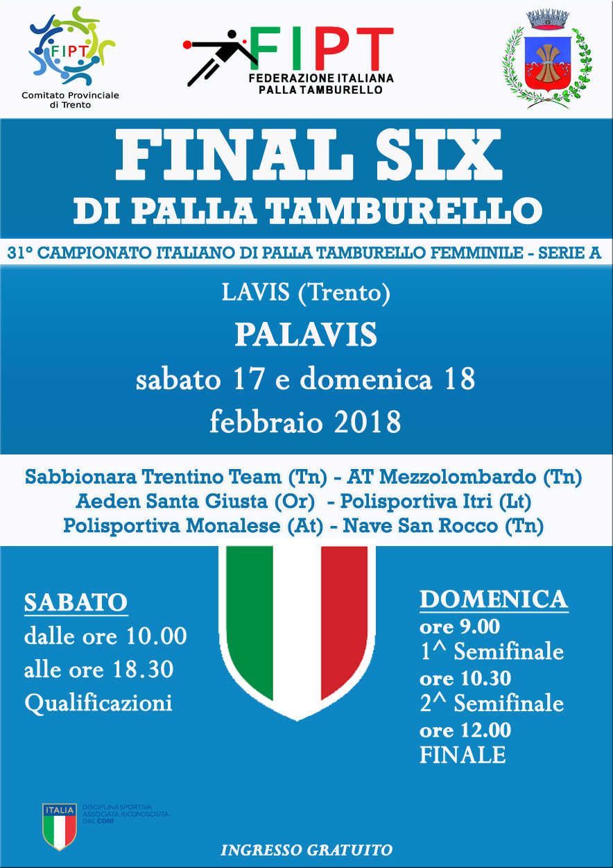 Final SIX 2018 Femminili