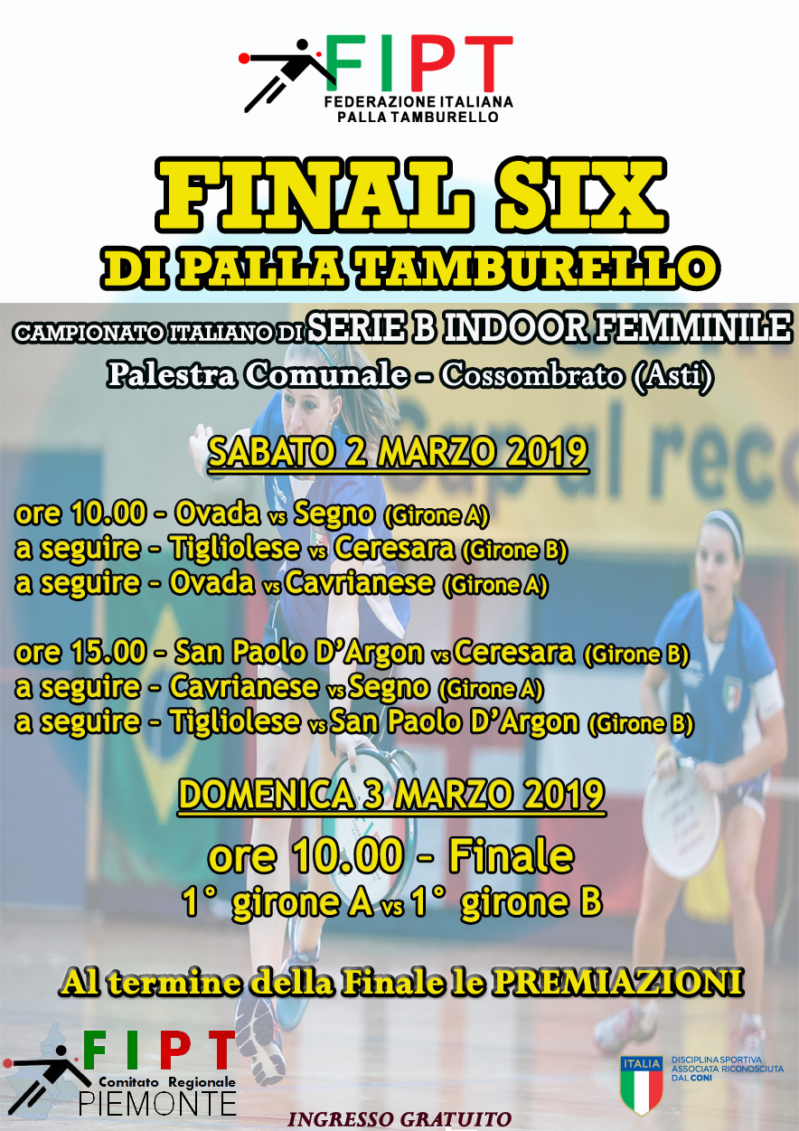 Finali Serie B Indoor 2019 FEMMINILE