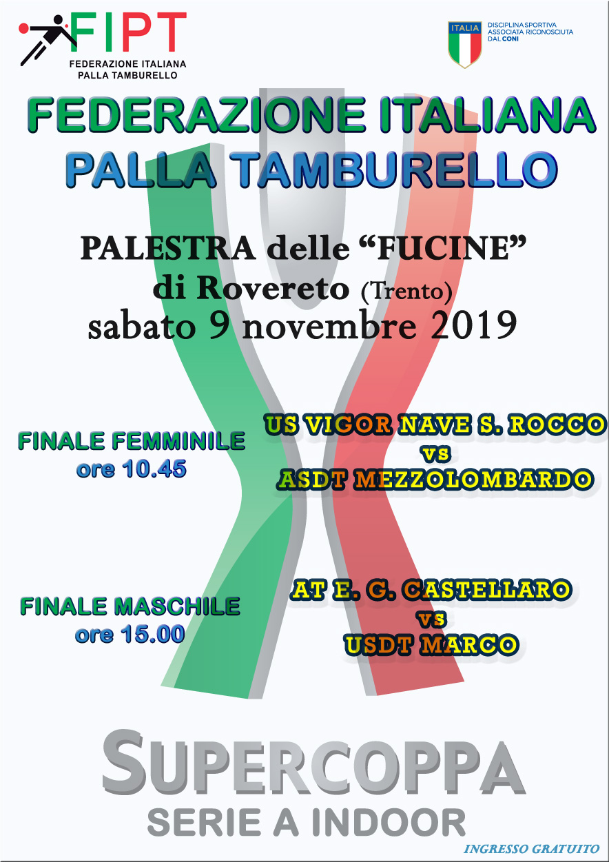 Finali di Supercoppa INDOOR 2019