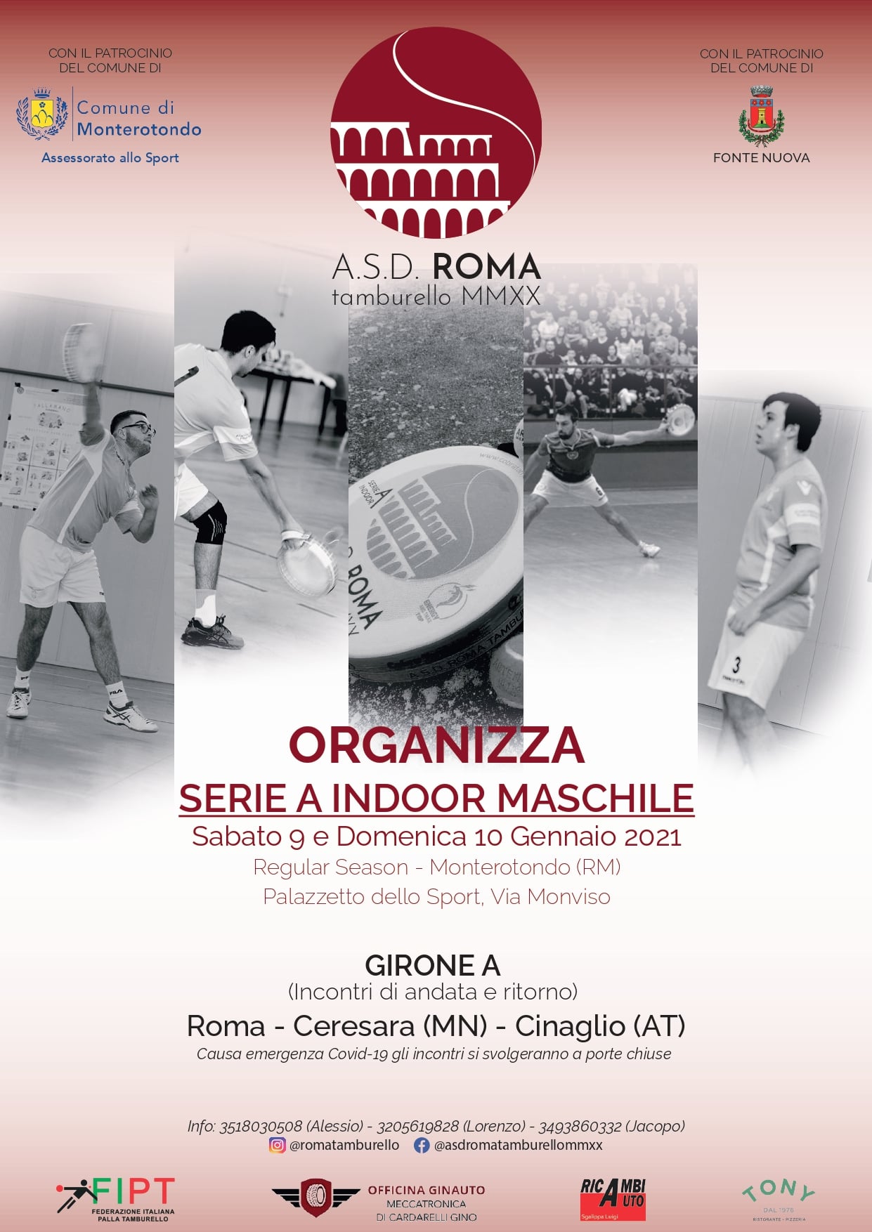 Campionato Serie A INDOOR Maschile 2021 – Girone A
