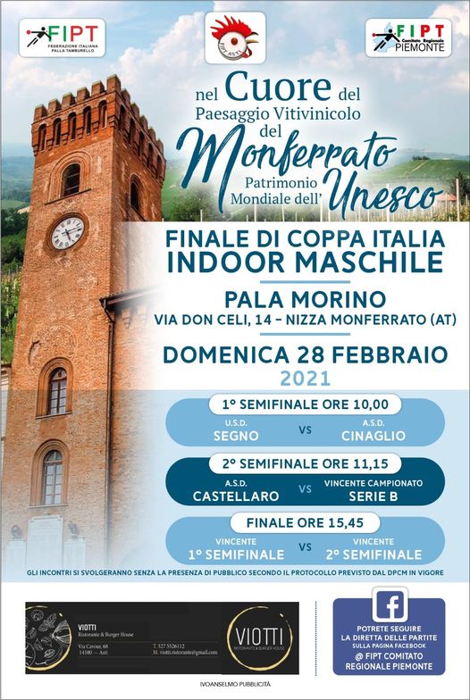 Finali di Coppa Italia Indoor maschile