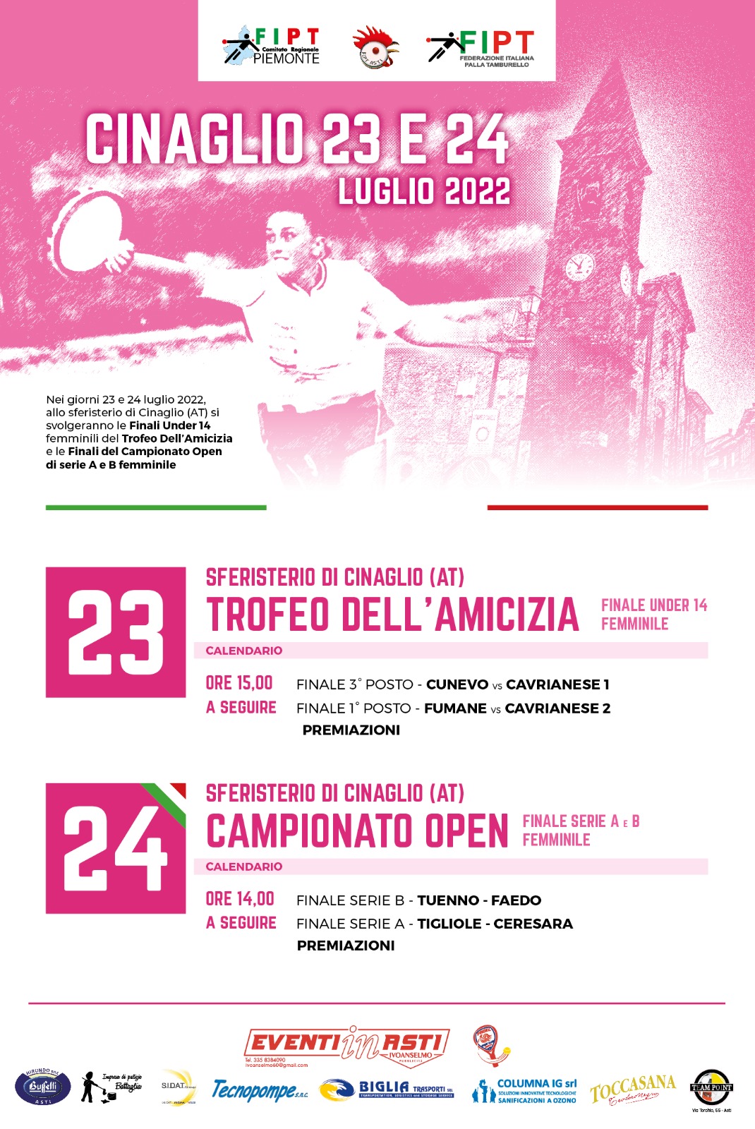 Finali scudetto Serie A e B femminile