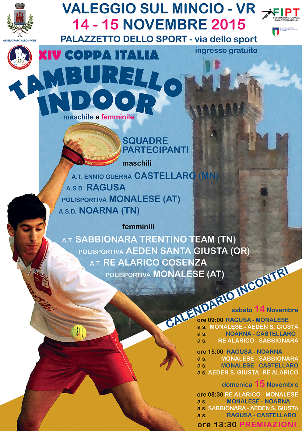 Locandina Coppa italia Indoor 2015