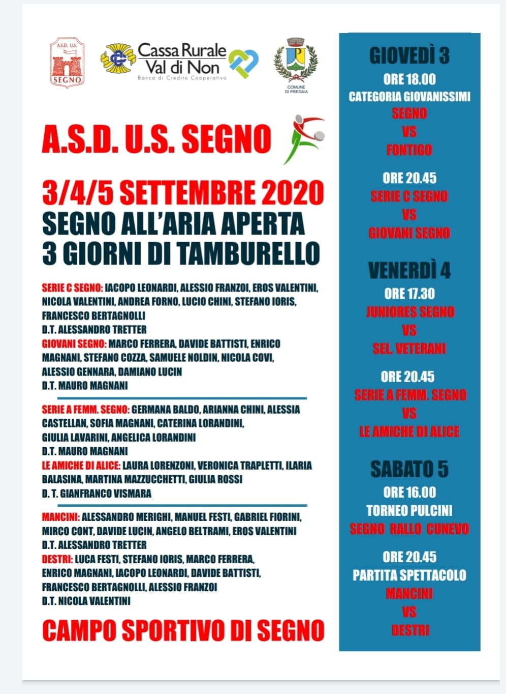 Locandina segno