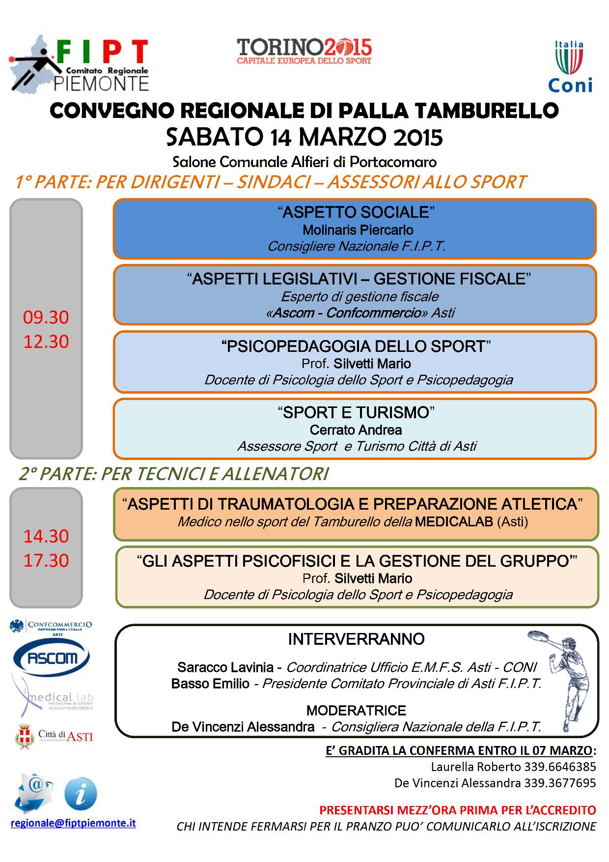 CONVEGNO REGIONALE TIPT 140315