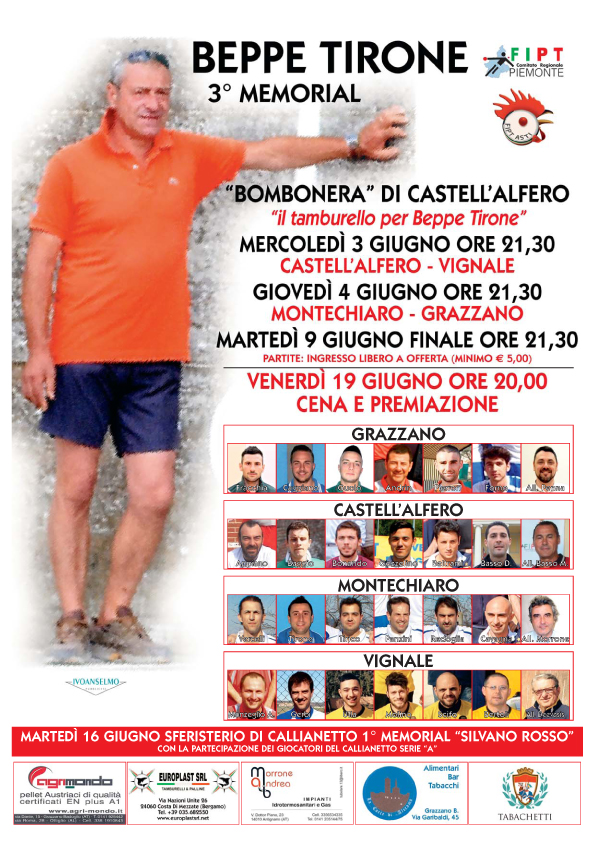 Locandina Memorial Tirone