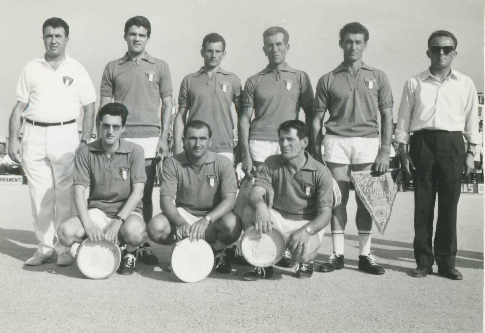 Benito con la nazionale Italiana