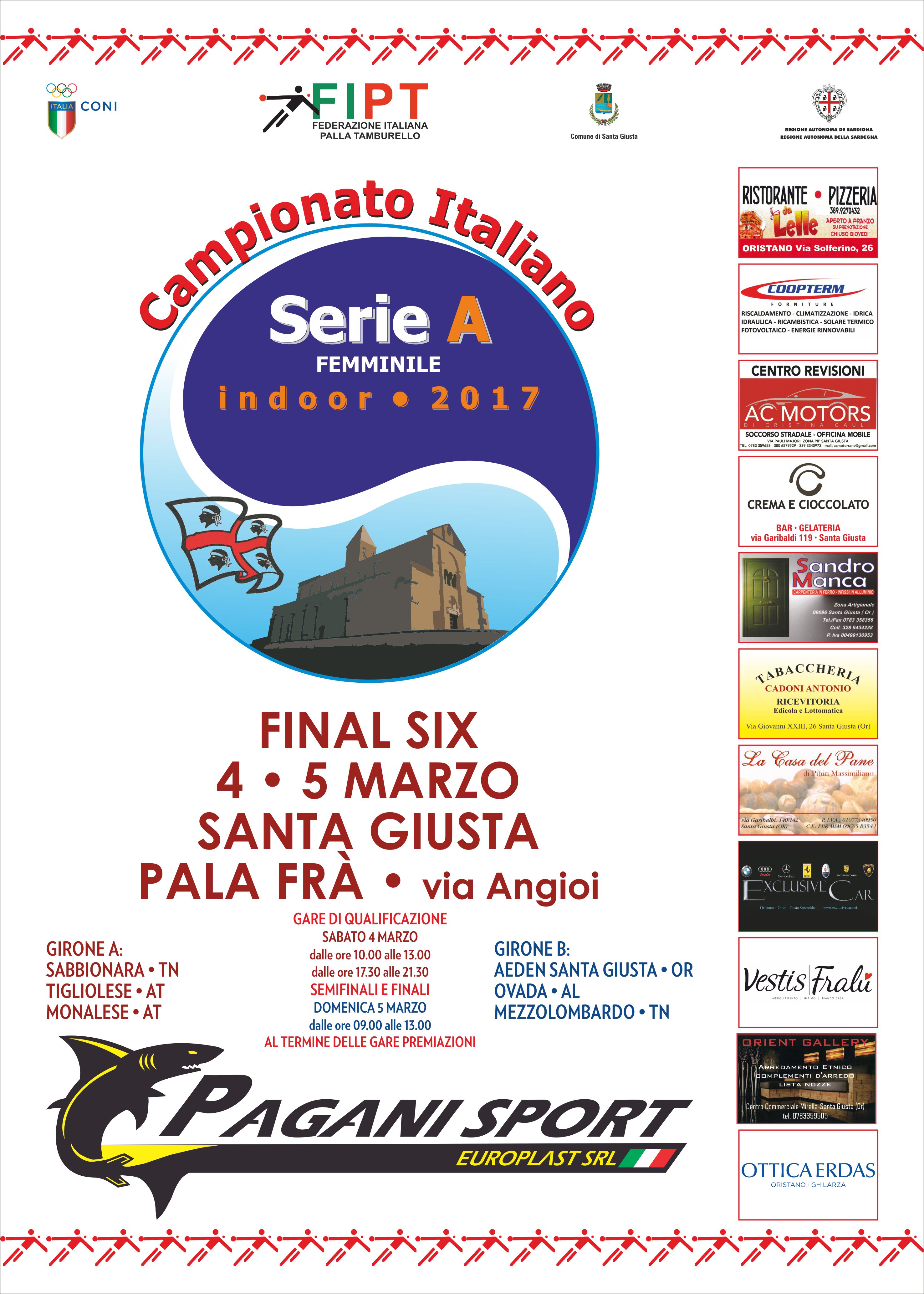 FInali Serie A indoor Femminile 2017