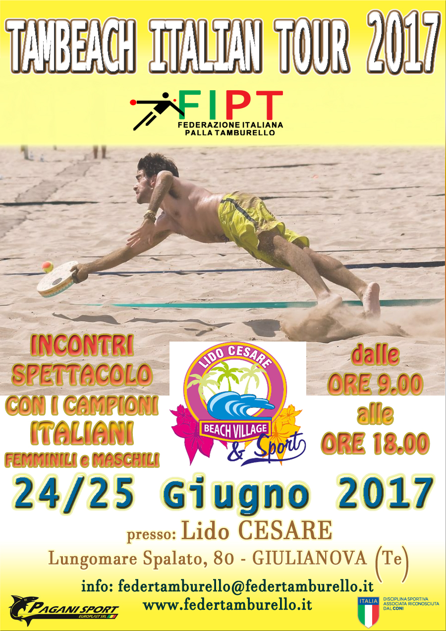 Locandina Tambeach 2017 Giulianova 5.0