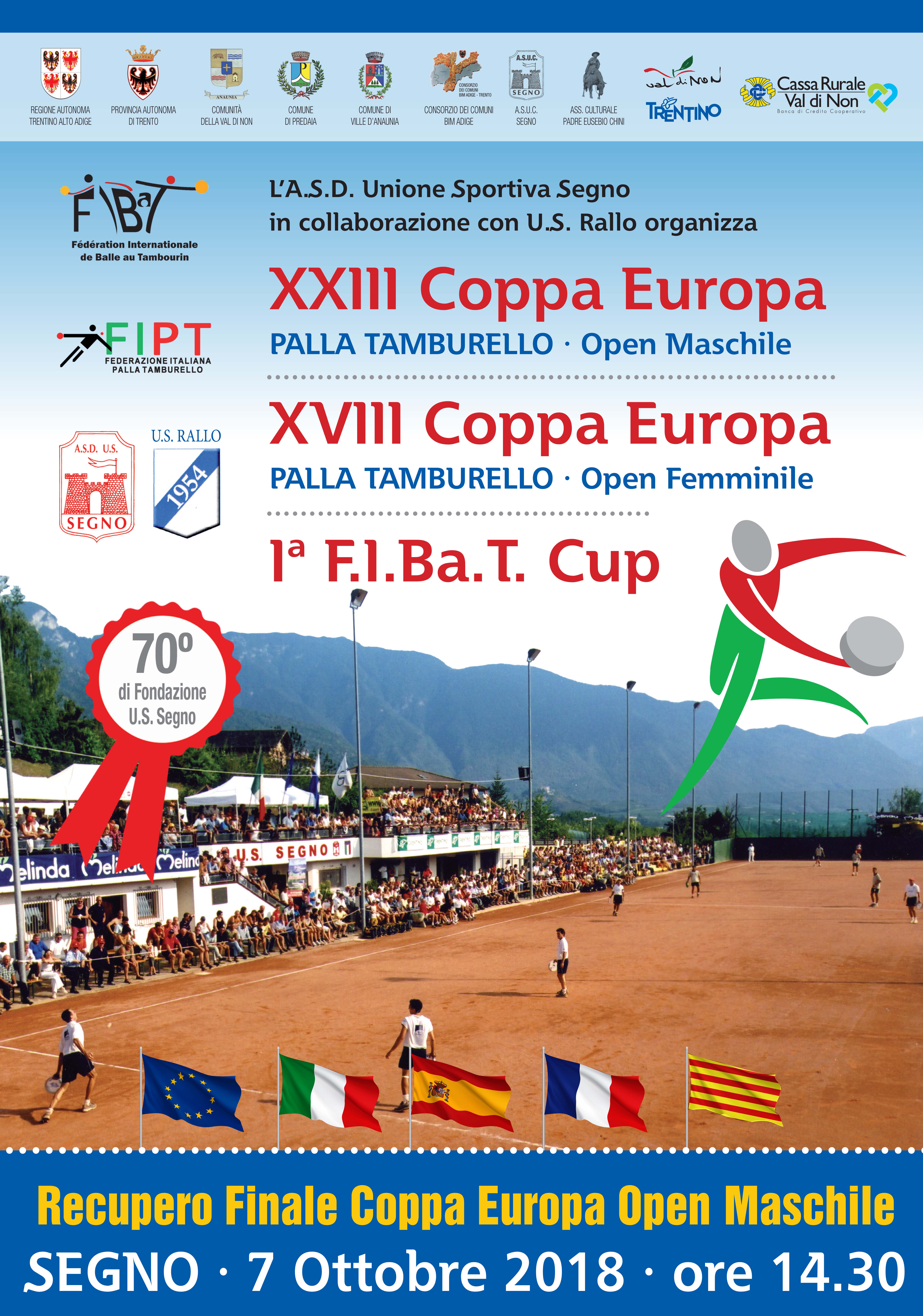 Manifesto 50x70 Coppa Europa Open recupero