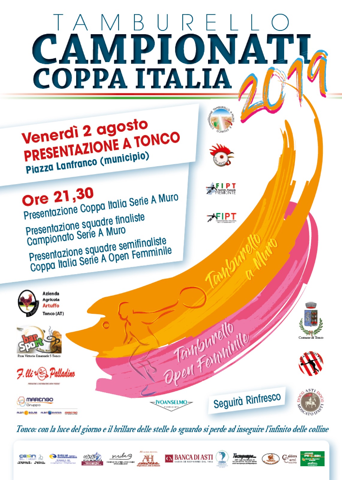 locandina presentazione tonco 2019
