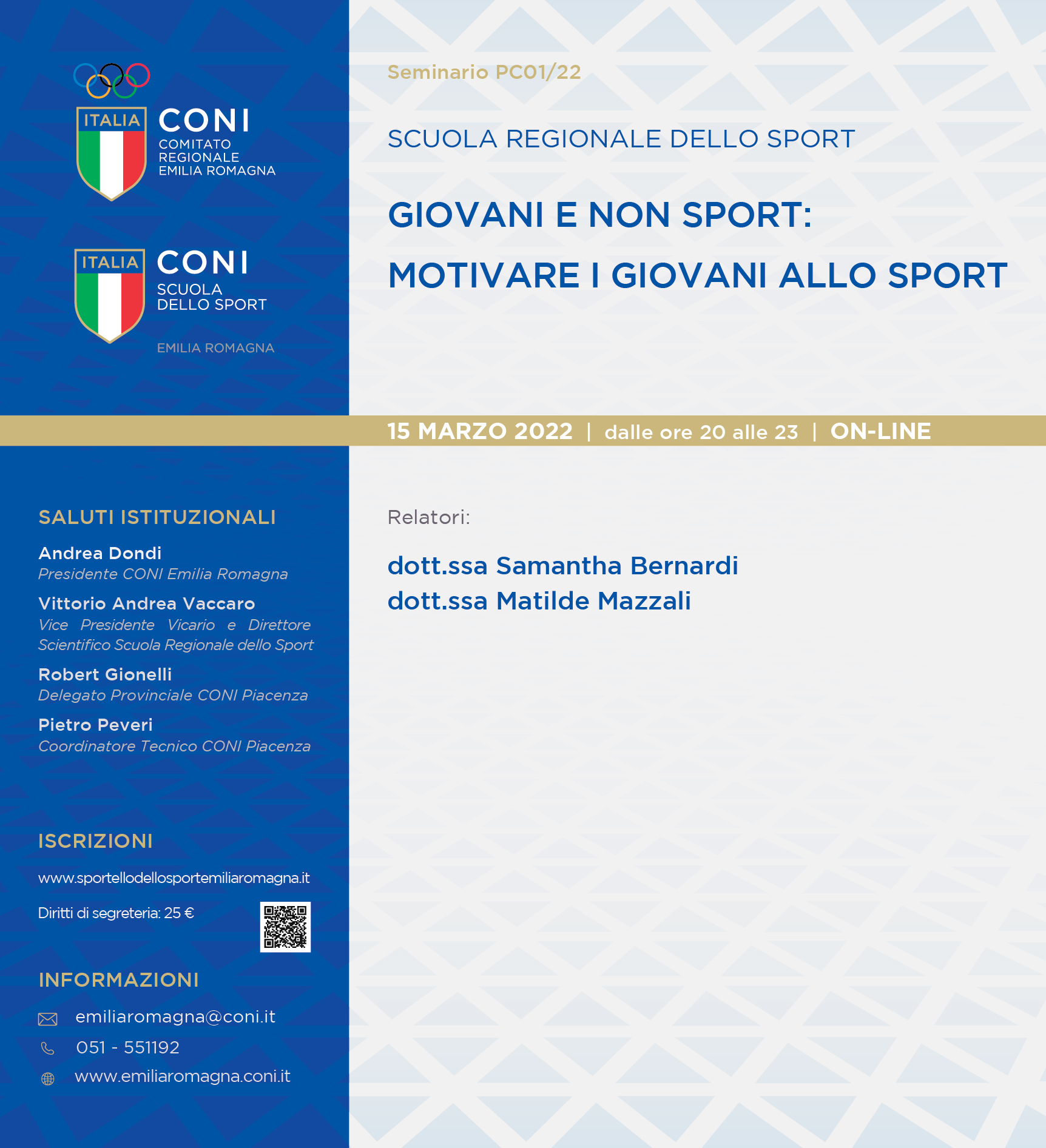 15.03.2022 Giovani e NON Sport
