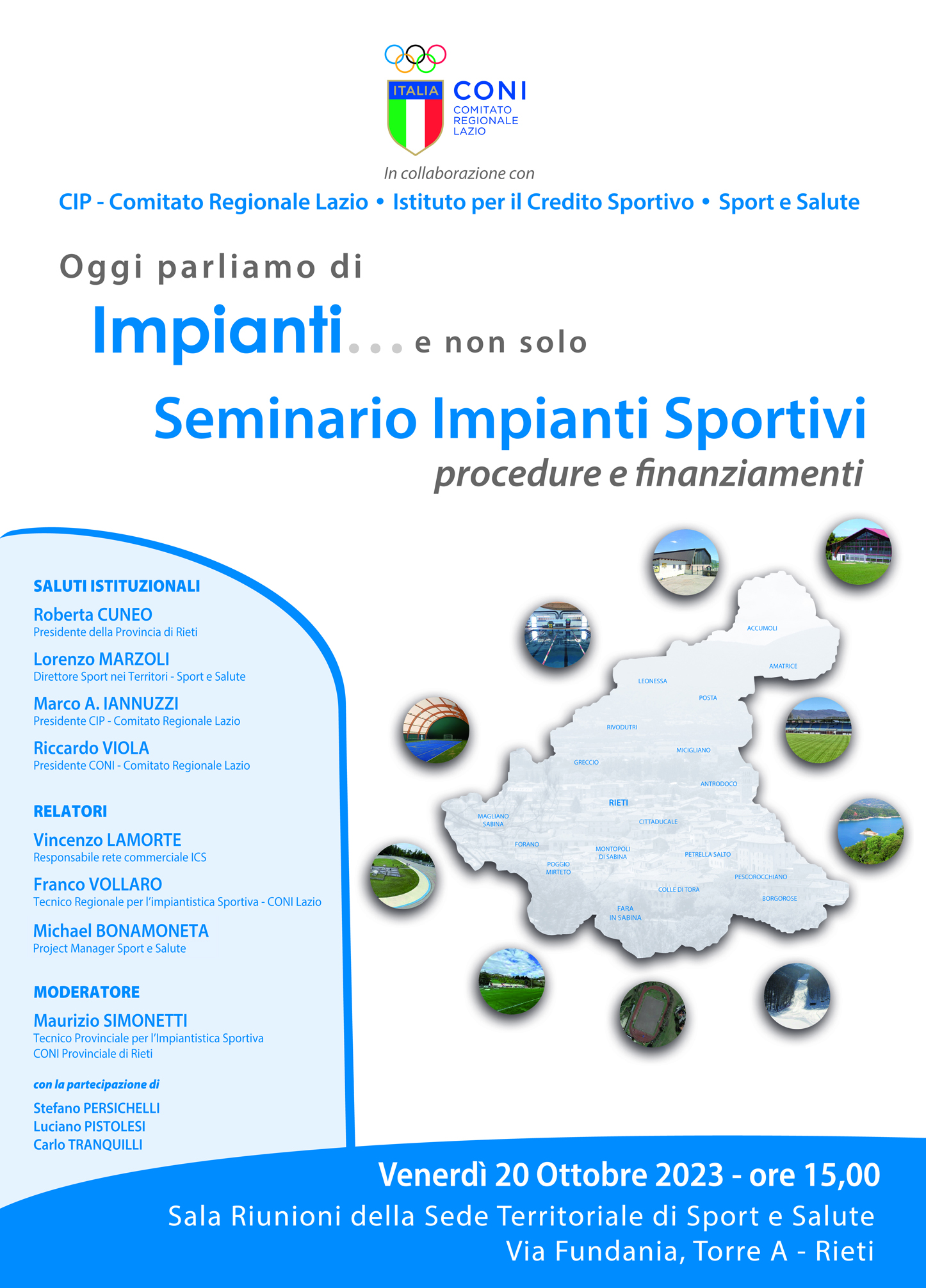 “IMPIANTI SPORTIVI: Procedure e Finanziamenti”