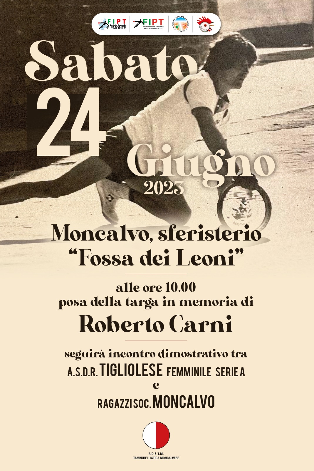 Locandina Evento di Sabato 24 Giugno