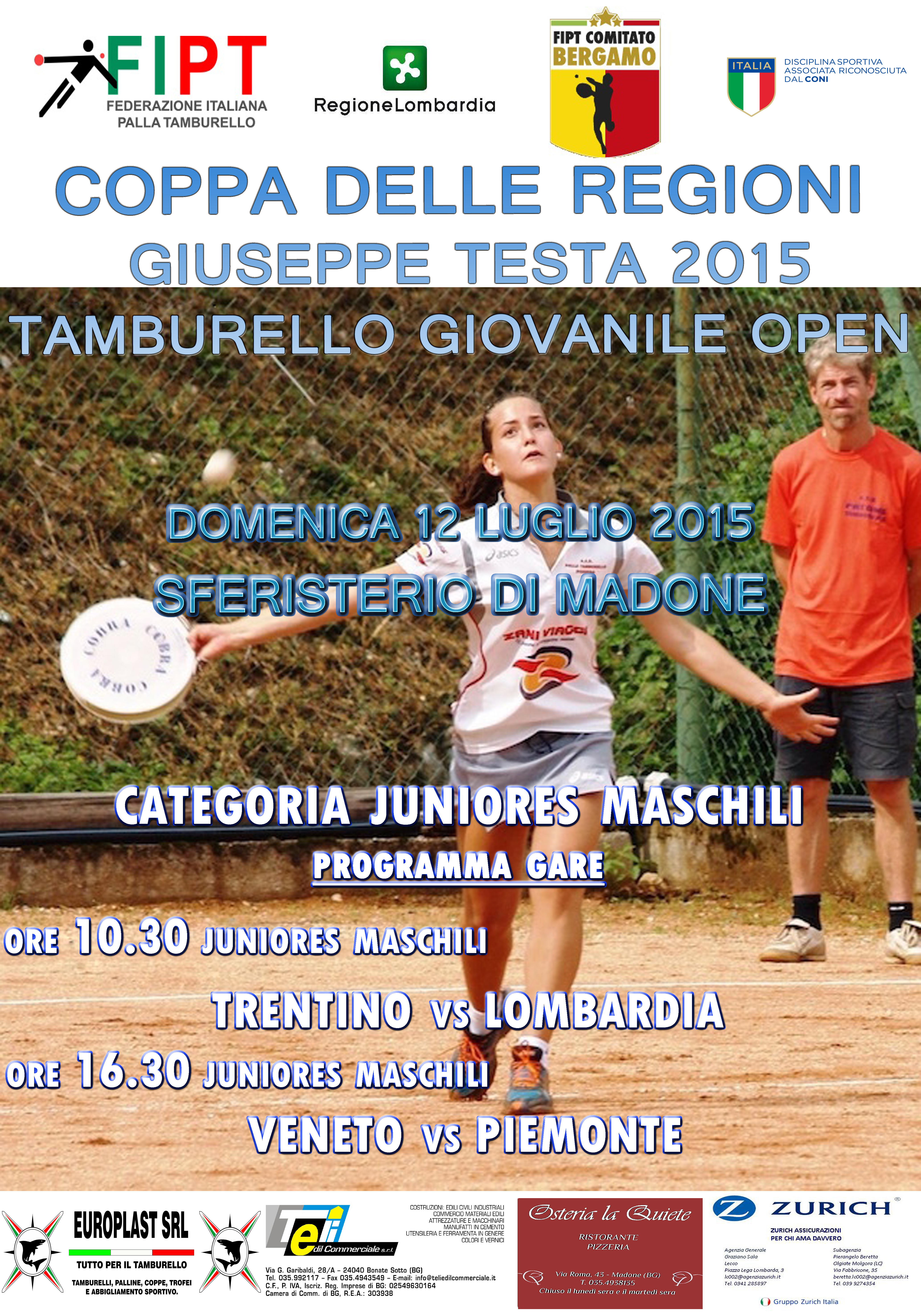 TORNEO TESTA BERGAMO Juniores M