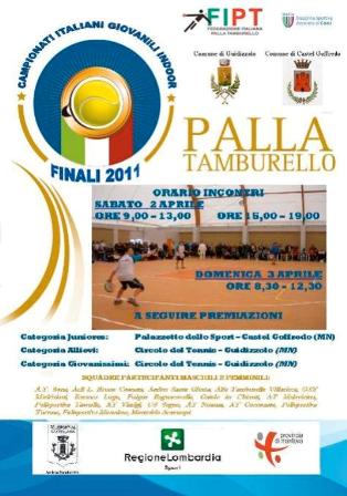 volantino campionati giovanili indoor 2011